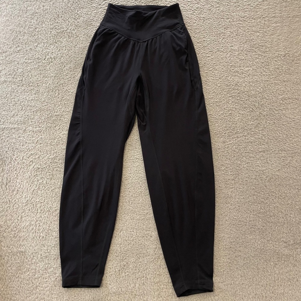 Free People FP Movement Harem Style Jogger Pants Womens XS Black High Rise